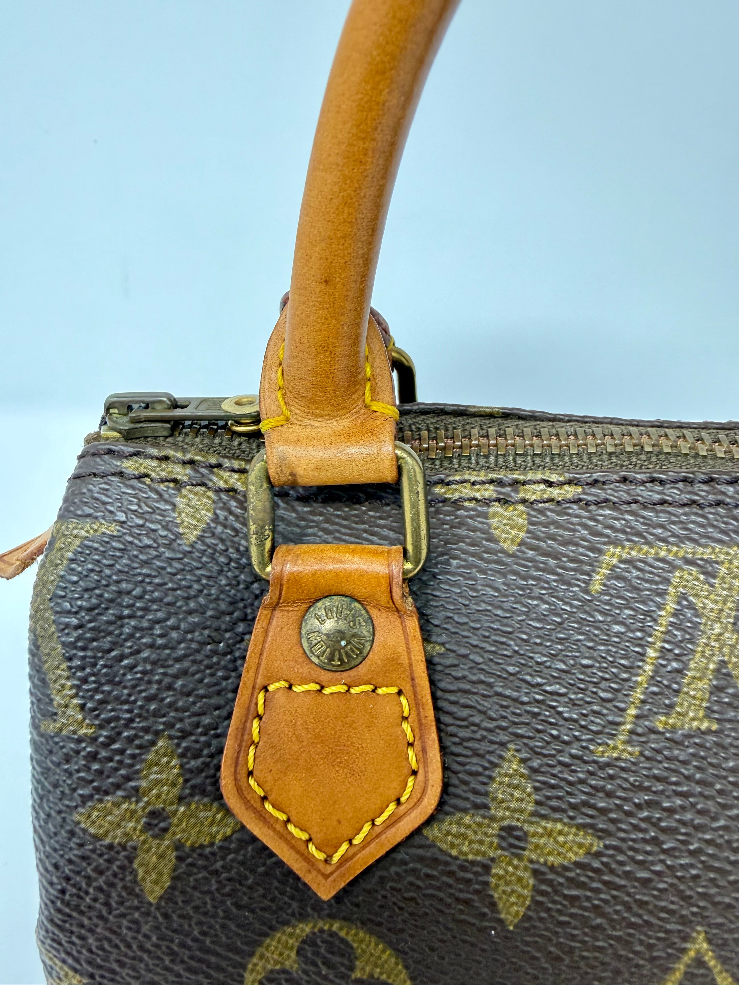 Louis Vuitton Mini Speedy (Mini Sac HL)Monogram with Monogram Strap | Rare Vintage Pre-Date Code (Late 1970s–Early 1980s)