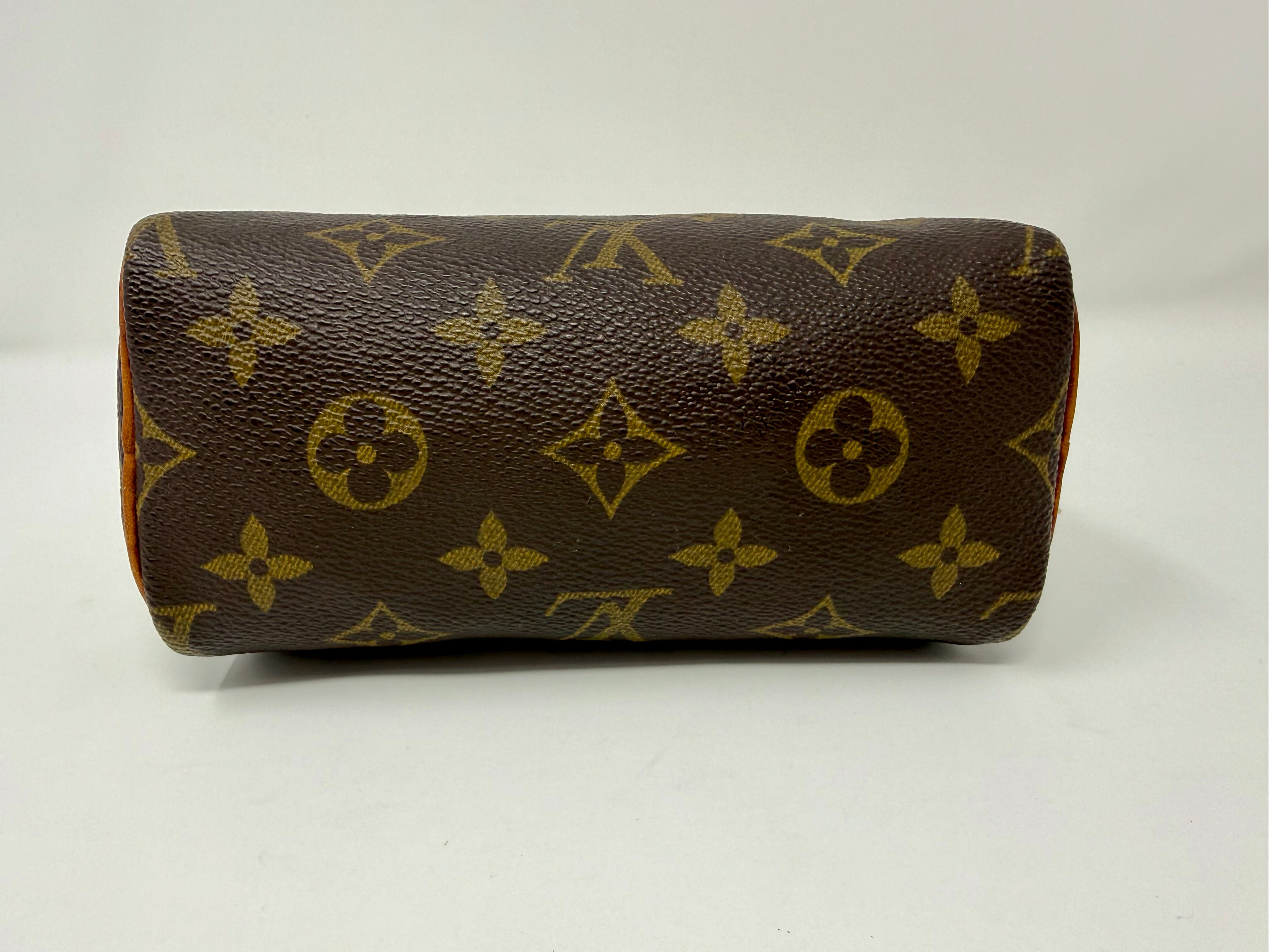 Louis Vuitton Mini Speedy (Mini Sac HL)Monogram with Monogram Strap | Rare Vintage Pre-Date Code (Late 1970s–Early 1980s)