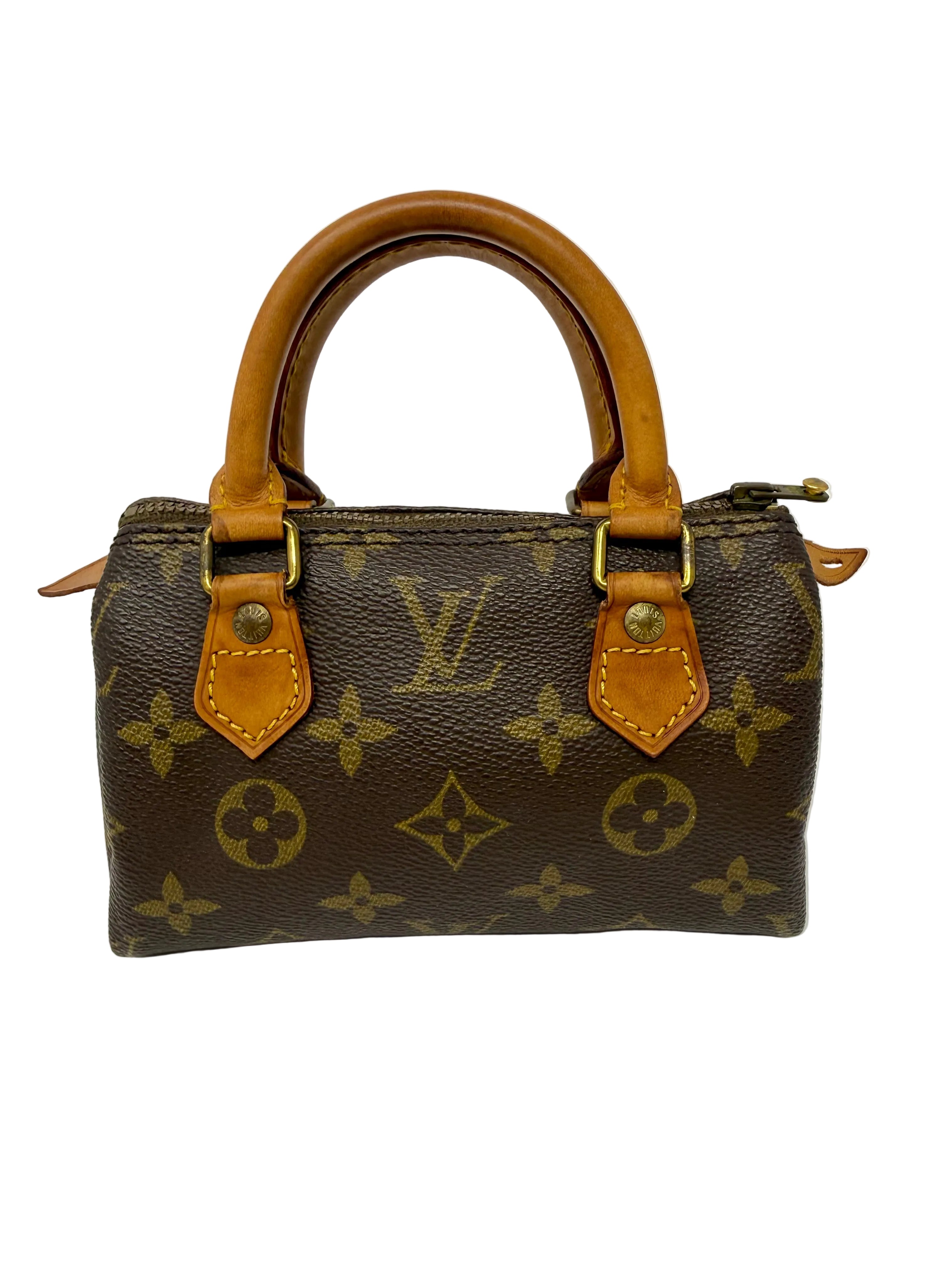 Louis Vuitton Mini Speedy (Mini Sac HL)Monogram with Monogram Strap | Rare Vintage Pre-Date Code (Late 1970s–Early 1980s)