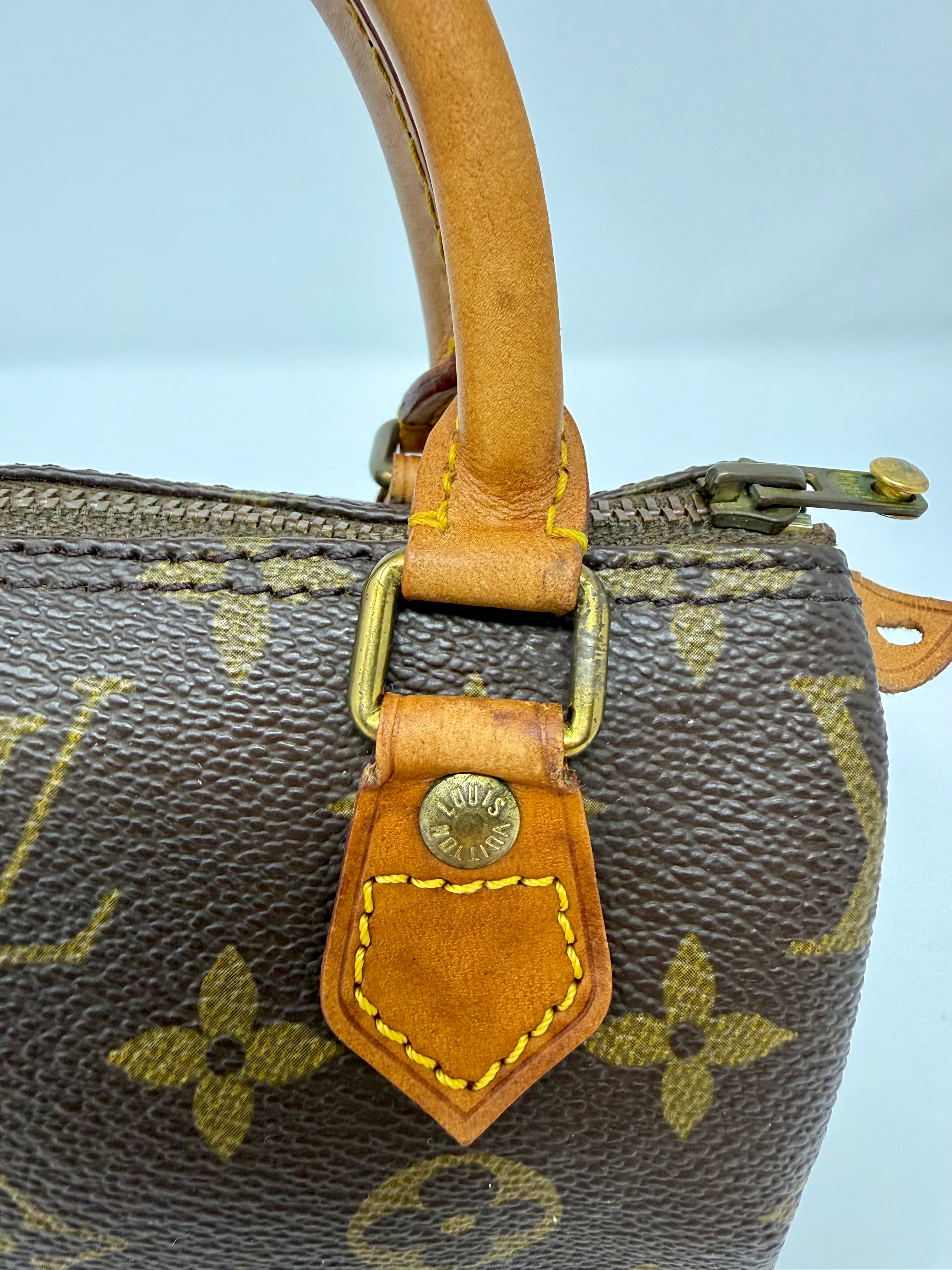 Louis Vuitton Mini Speedy (Mini Sac HL)Monogram with Monogram Strap | Rare Vintage Pre-Date Code (Late 1970s–Early 1980s)