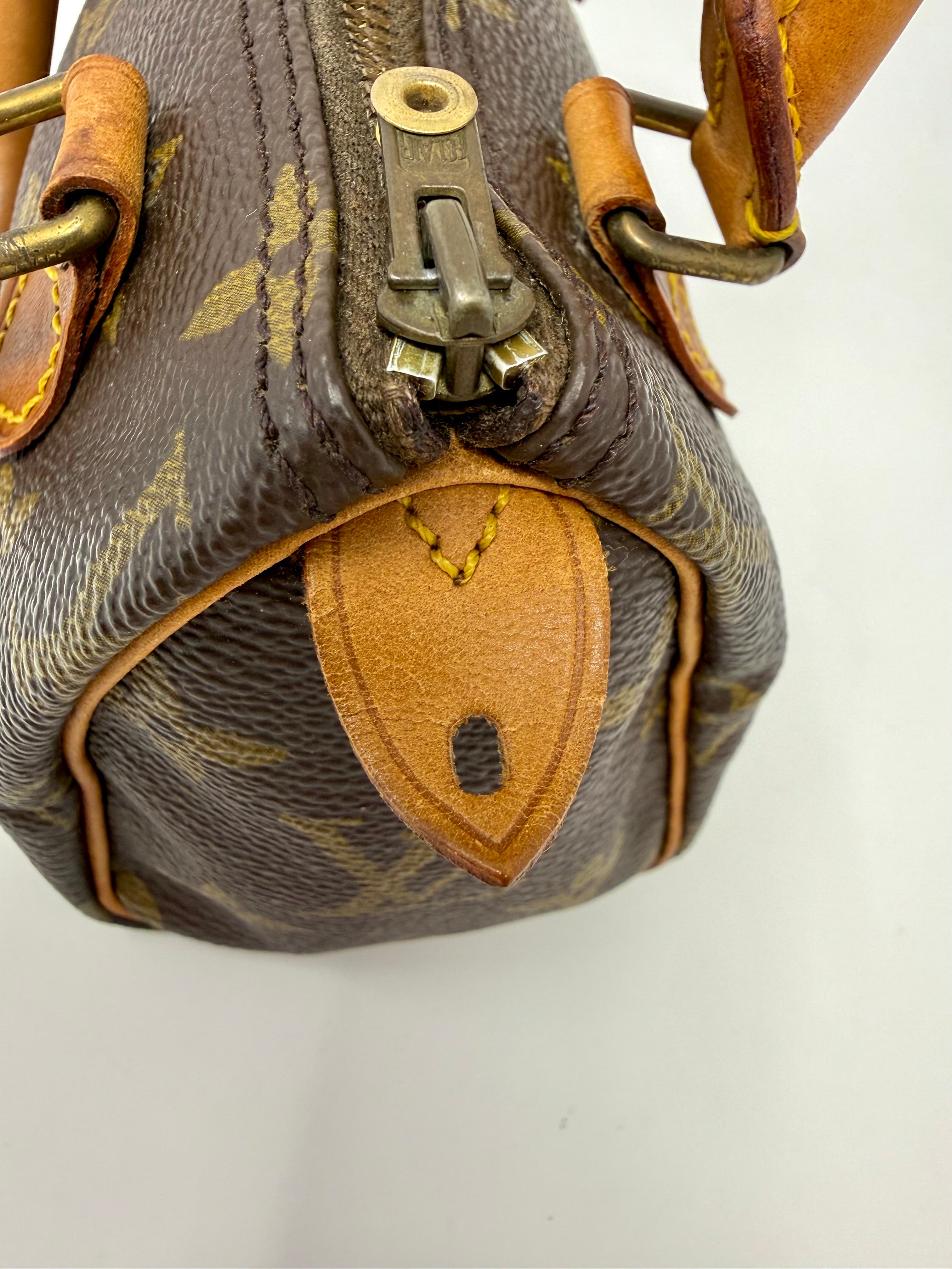 Louis Vuitton Mini Speedy (Mini Sac HL)Monogram with Monogram Strap | Rare Vintage Pre-Date Code (Late 1970s–Early 1980s)