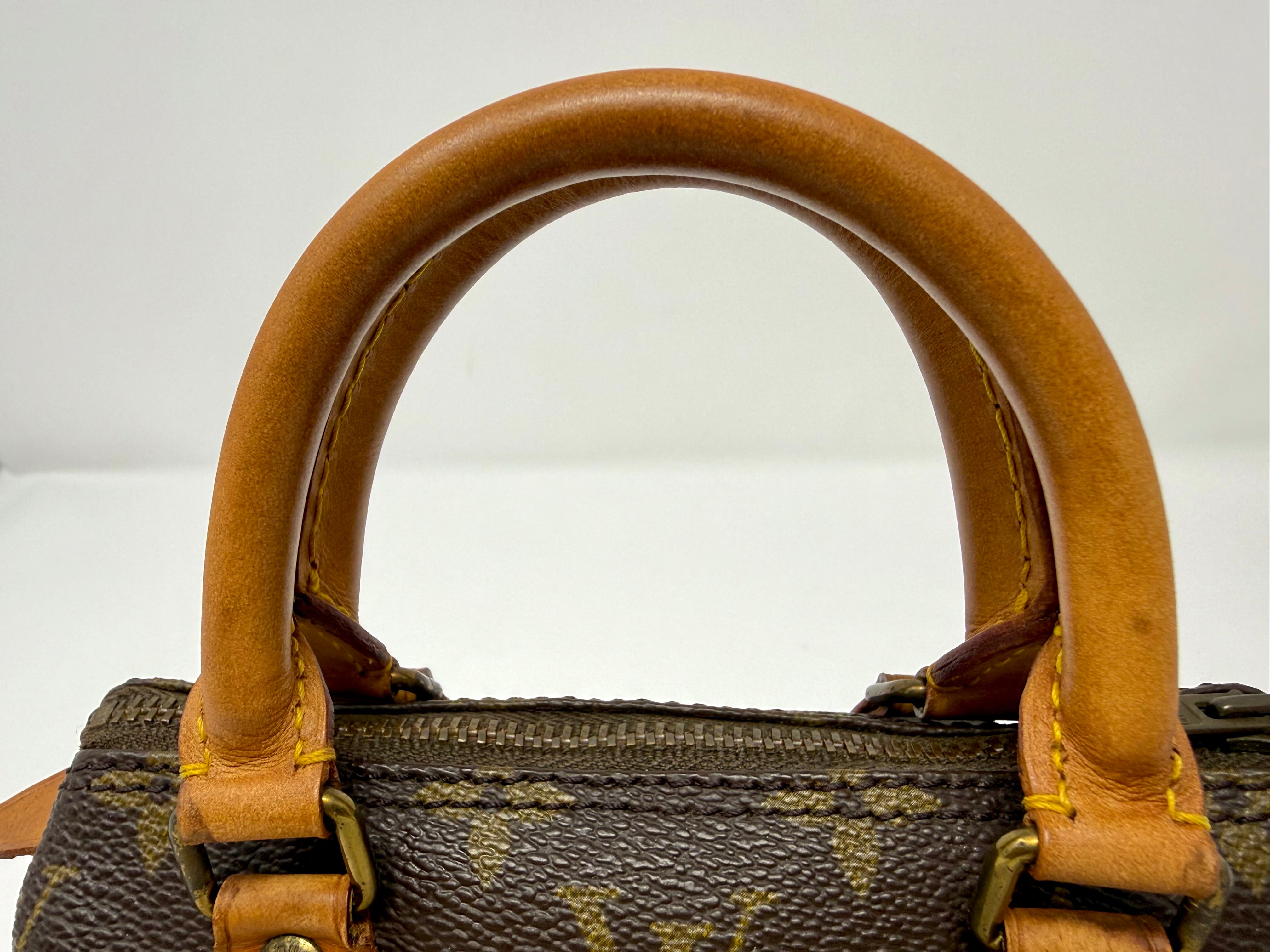 Louis Vuitton Mini Speedy (Mini Sac HL)Monogram with Monogram Strap | Rare Vintage Pre-Date Code (Late 1970s–Early 1980s)