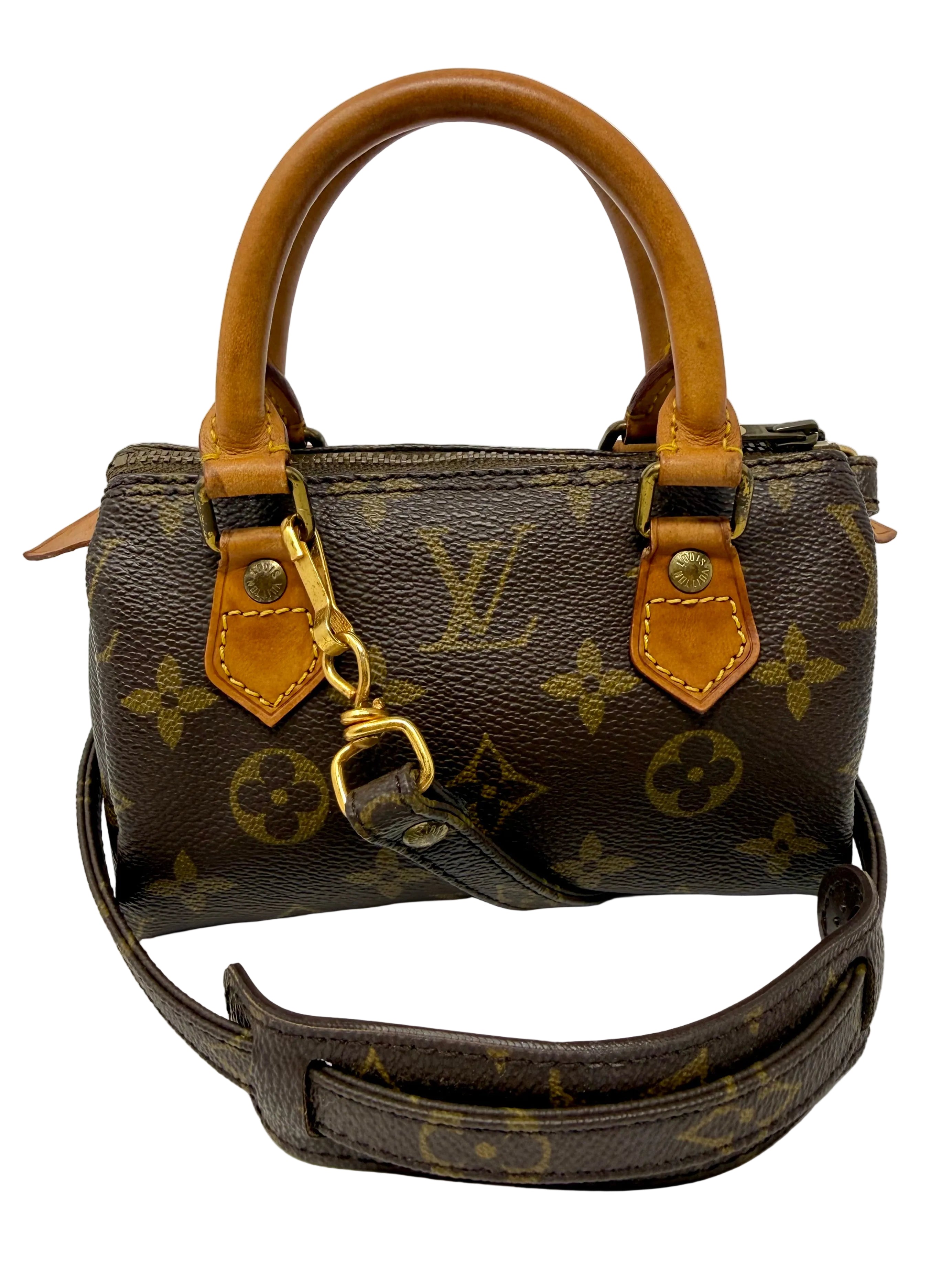 Louis Vuitton Mini Speedy (Mini Sac HL)Monogram with Monogram Strap | Rare Vintage Pre-Date Code (Late 1970s–Early 1980s)