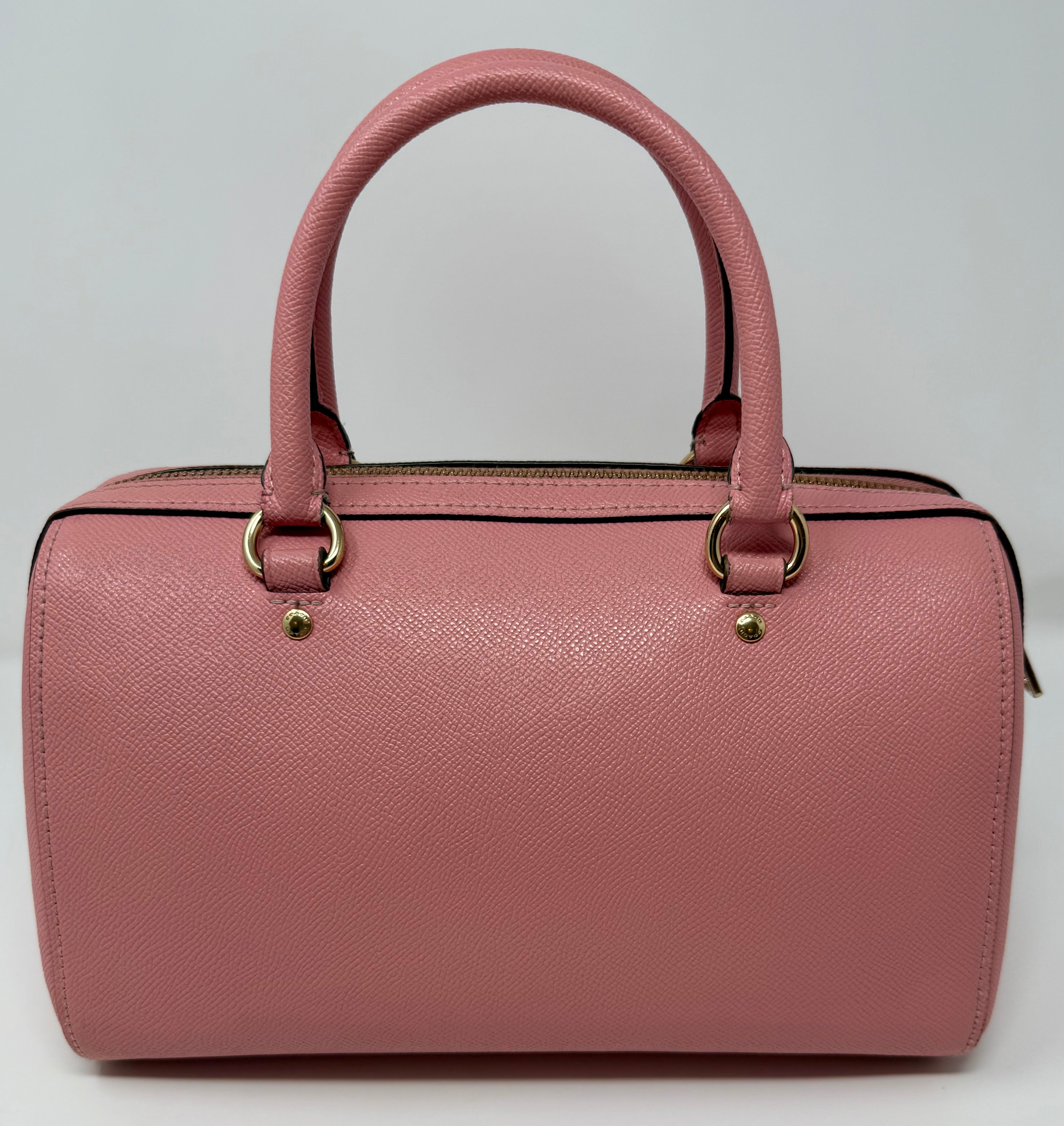 Coach Rowan Satchel Crossgrain Leather – Faded Blush Pink (Style 79946)