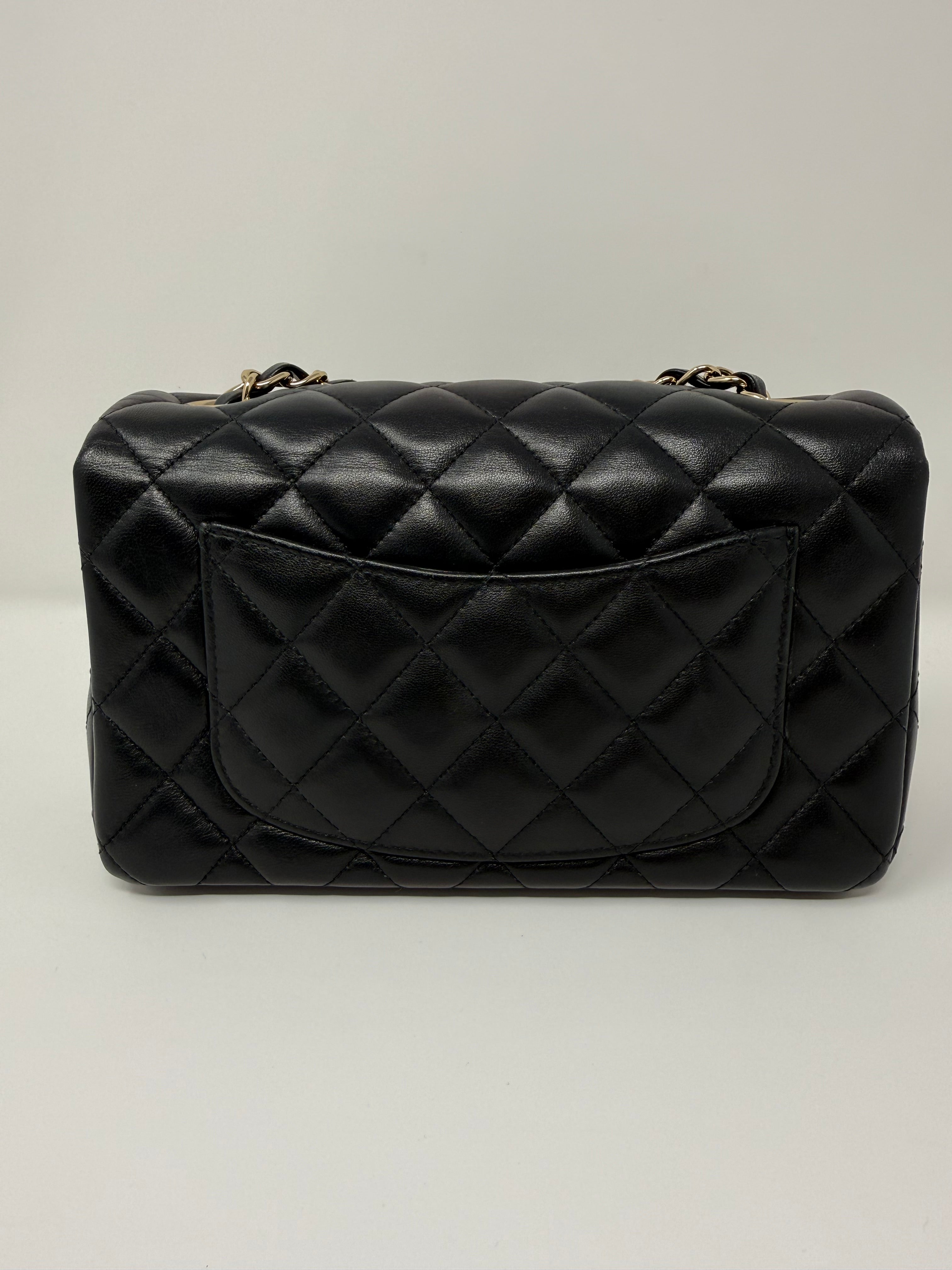 Chanel Mini Classic Flap – Lambskin, Champagne Gold Hardware (2021)