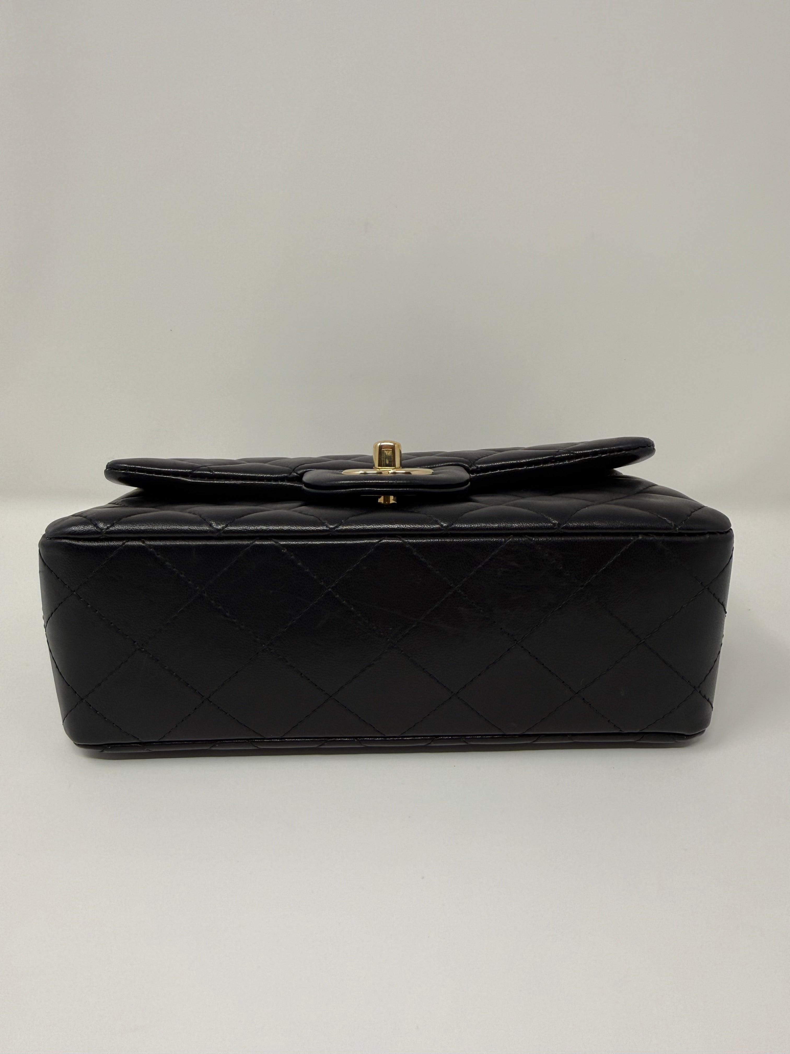 Chanel Mini Classic Flap – Lambskin, Champagne Gold Hardware (2021)