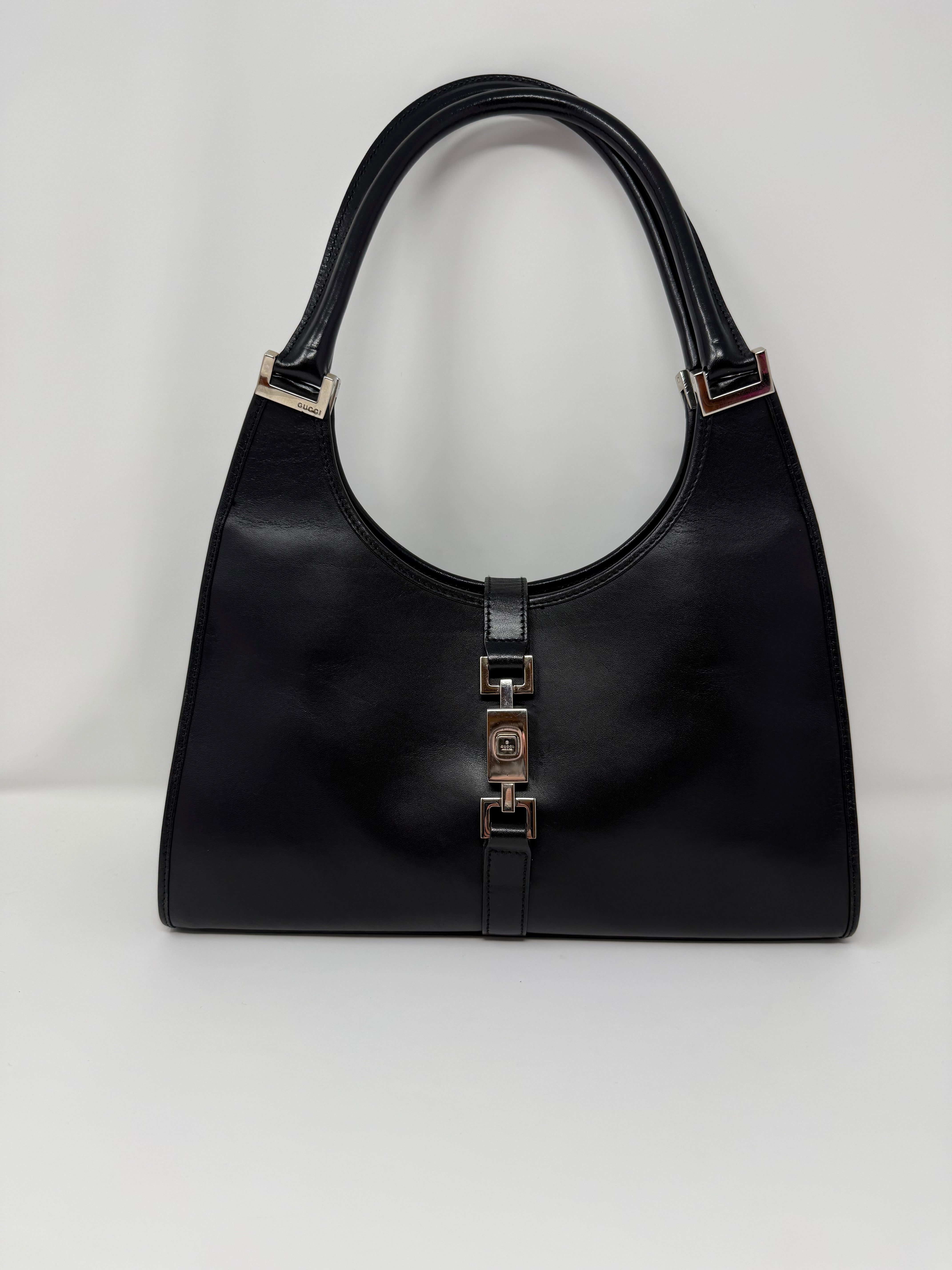 Gucci Jackie Leather Shoulder Bag – Black Leather (Vintage)