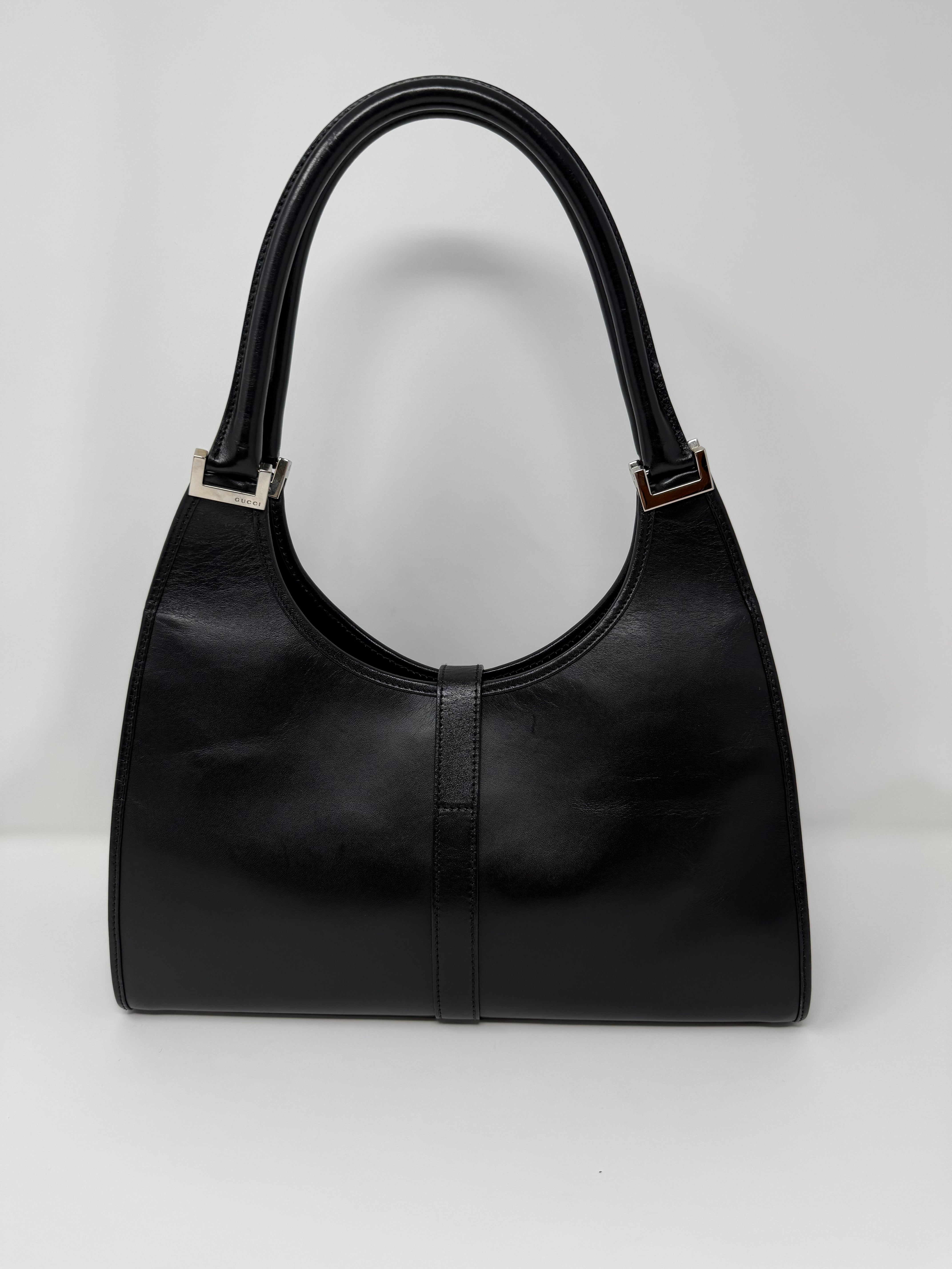 Gucci Jackie Leather Shoulder Bag – Black Leather (Vintage)