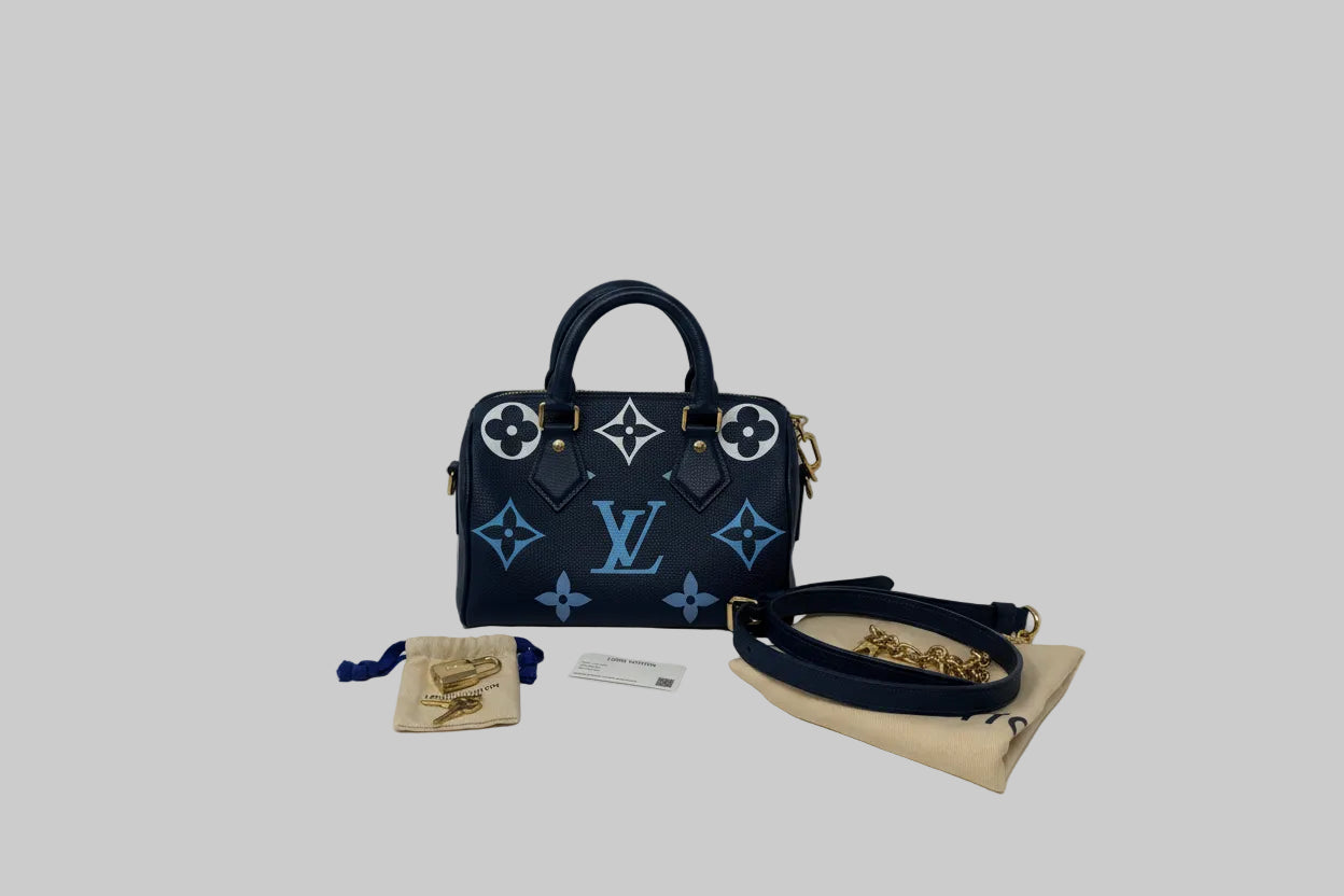 Louis Vuitton Speedy Bandoulière 20 – Monogram Empreinte Dégradé Blue