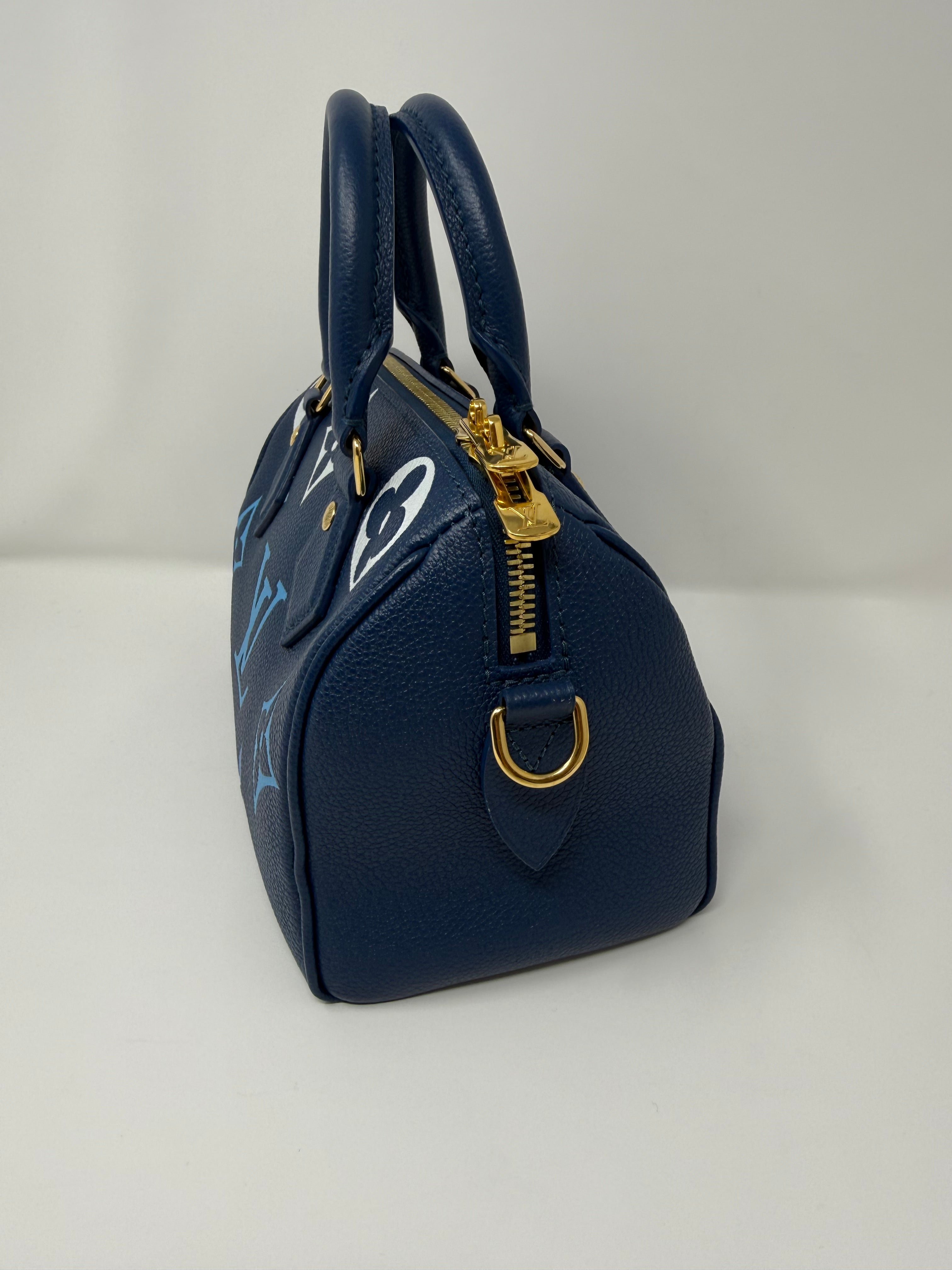 Louis Vuitton Speedy Bandoulière 20 – Monogram Empreinte Dégradé Blue