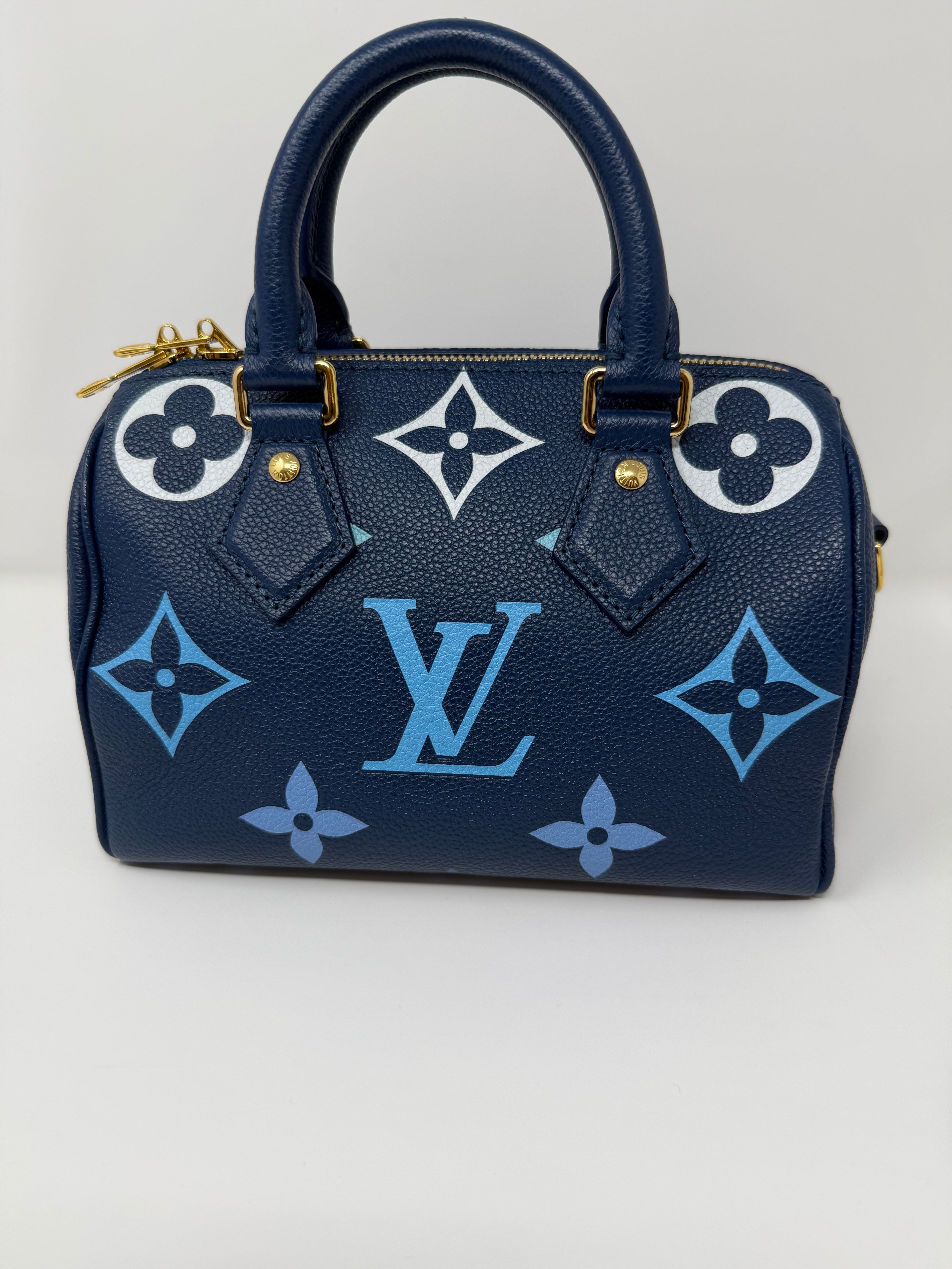 Louis Vuitton Speedy Bandoulière 20 – Monogram Empreinte Dégradé Blue