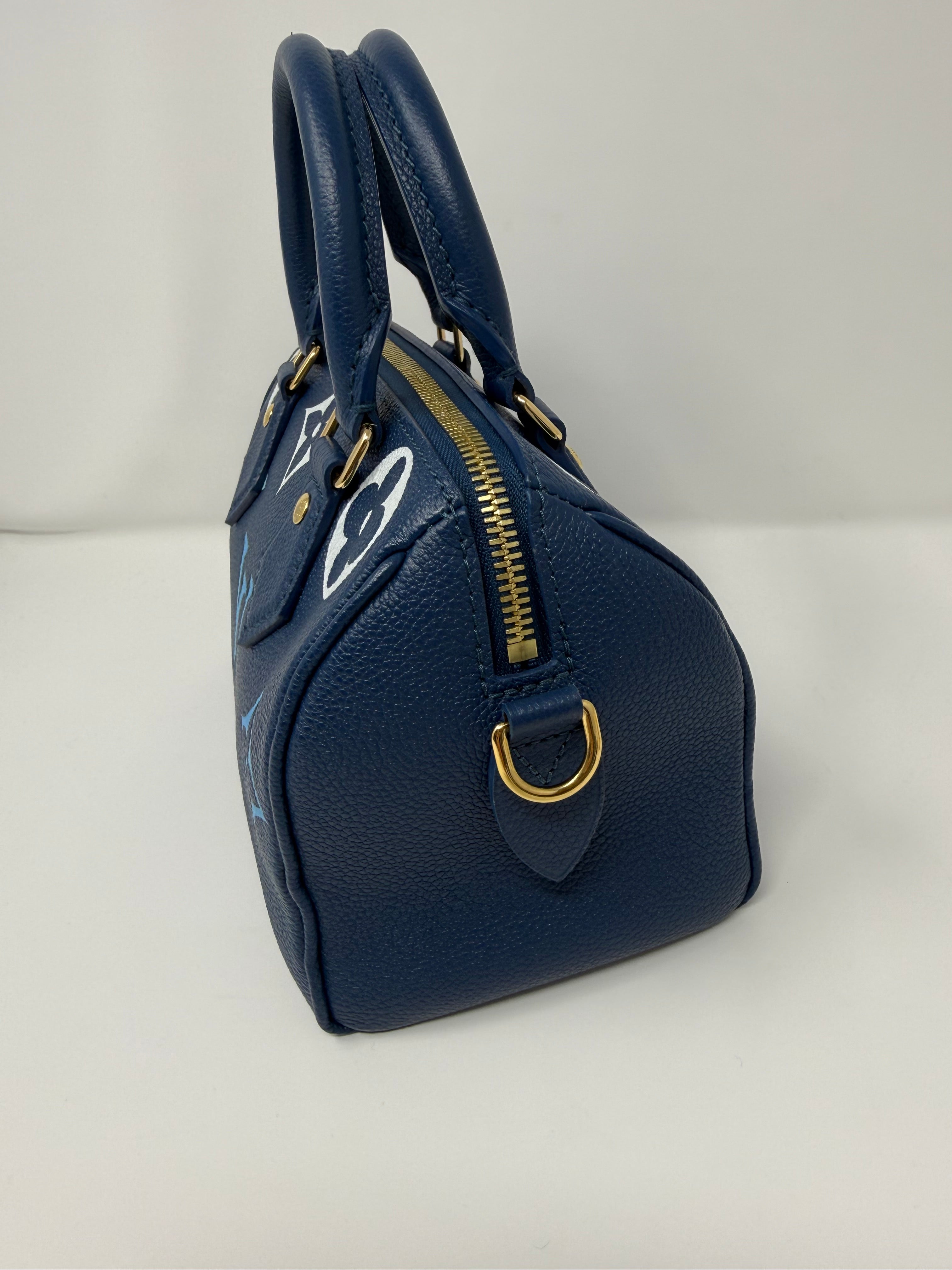 Louis Vuitton Speedy Bandoulière 20 – Monogram Empreinte Dégradé Blue