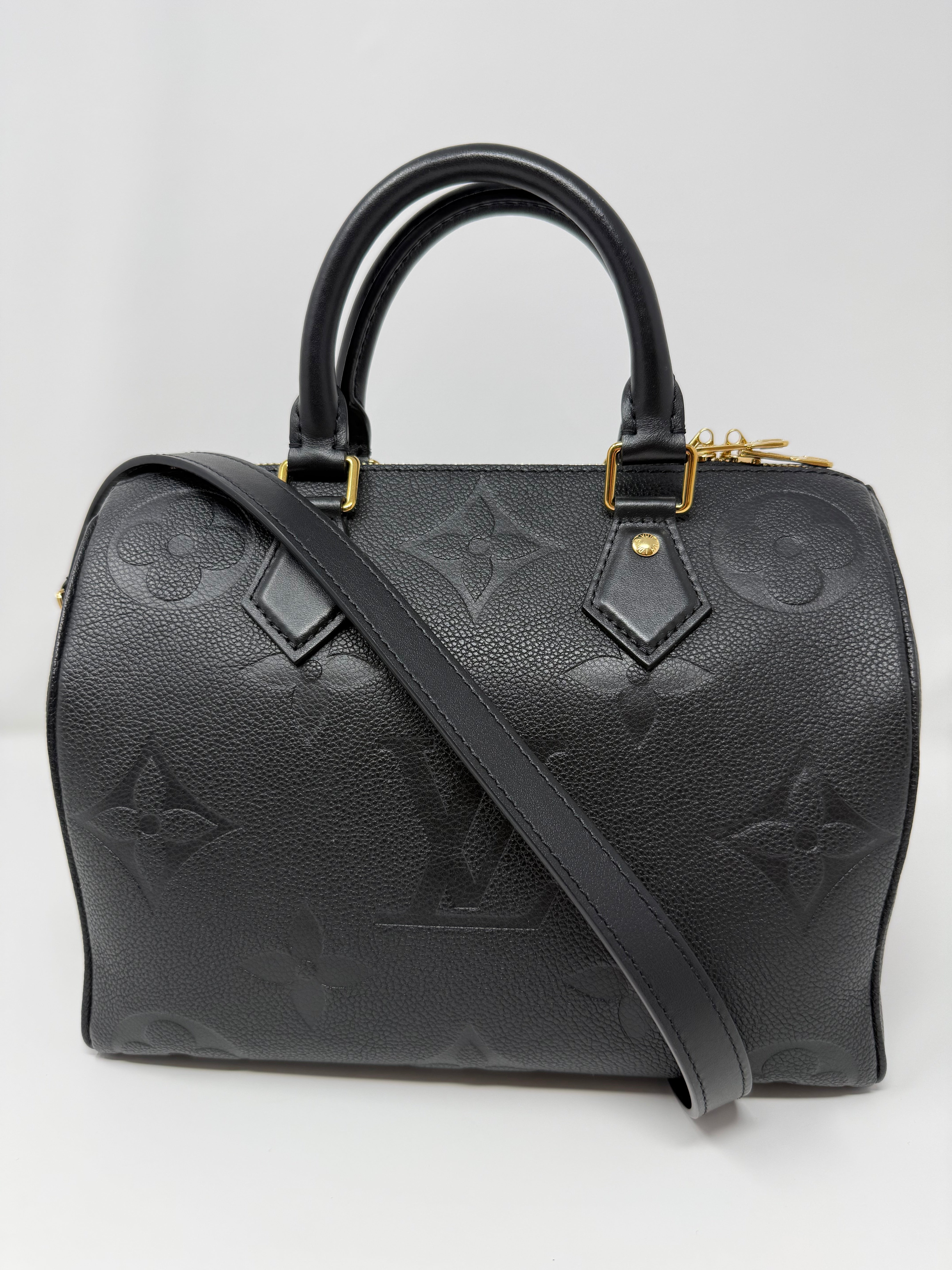 Louis Vuitton Speedy 25, Monogram Empreinte Leather – Black