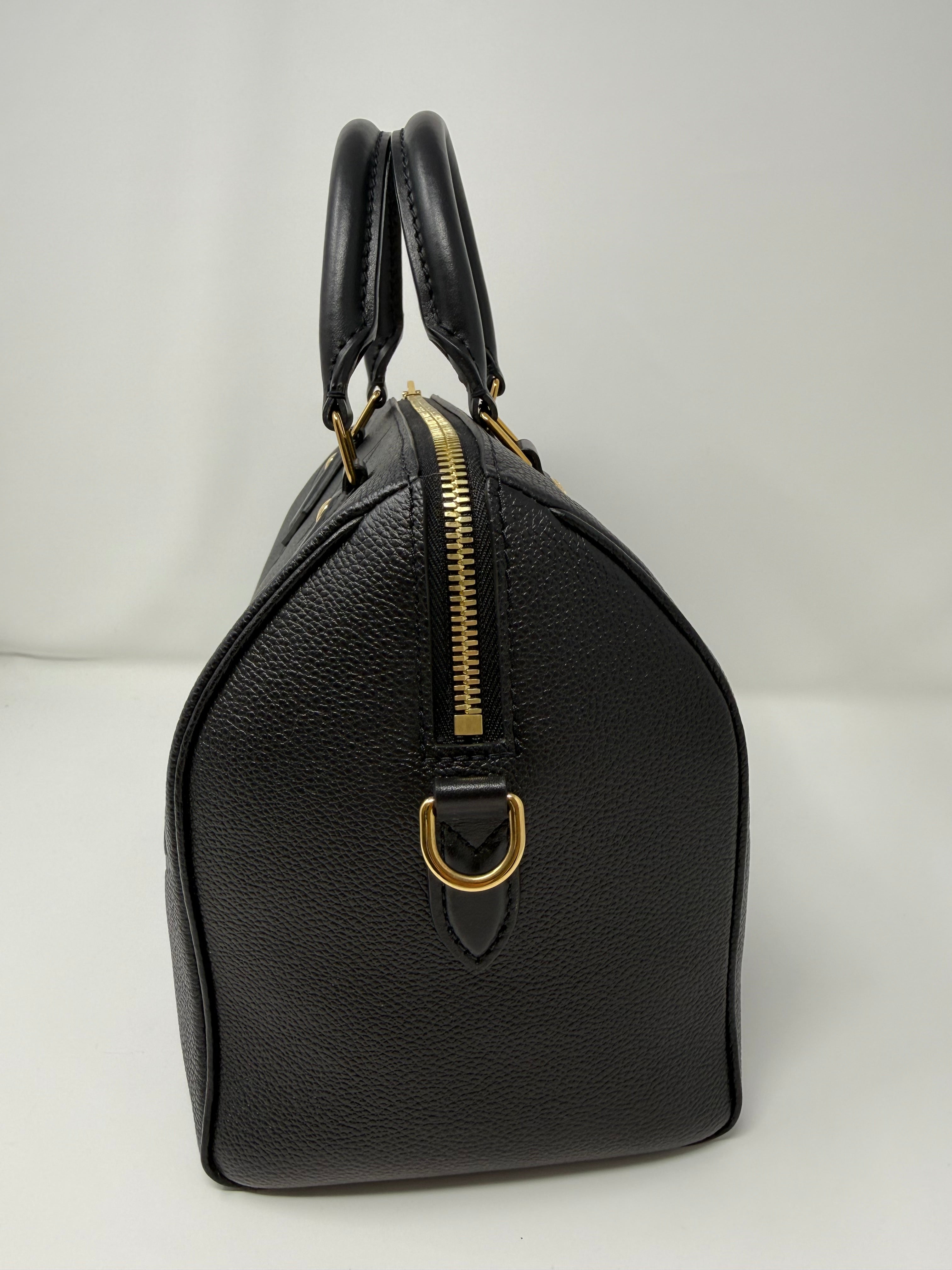 Louis Vuitton Speedy 25, Monogram Empreinte Leather – Black