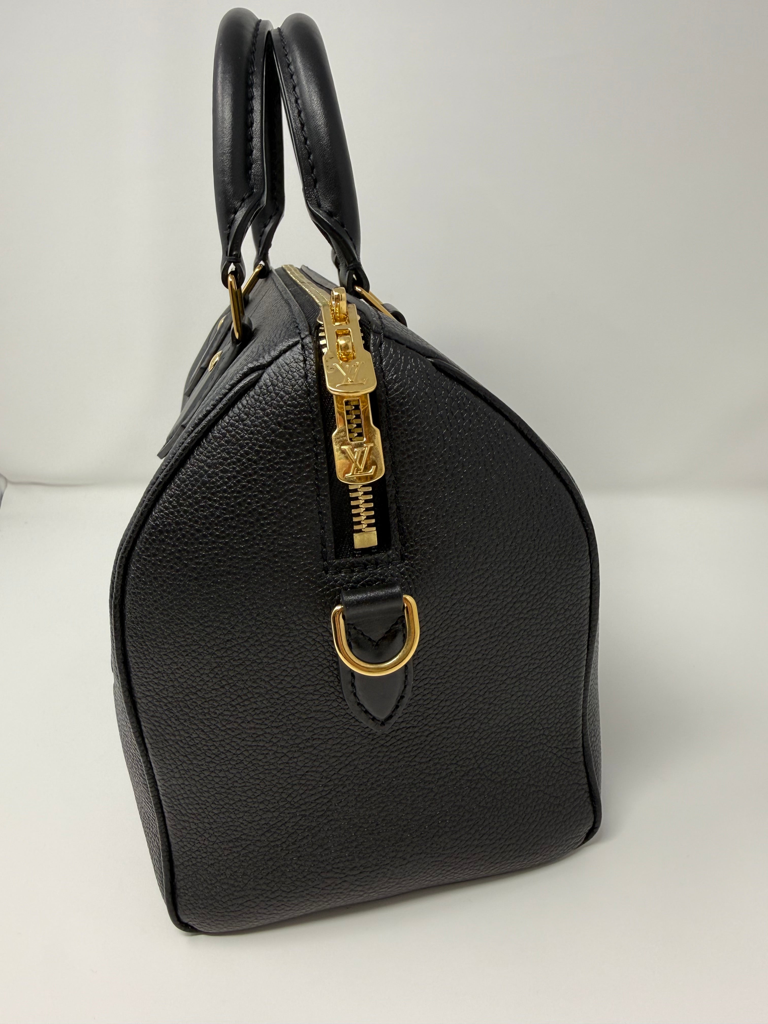 Louis Vuitton Speedy 25, Monogram Empreinte Leather – Black