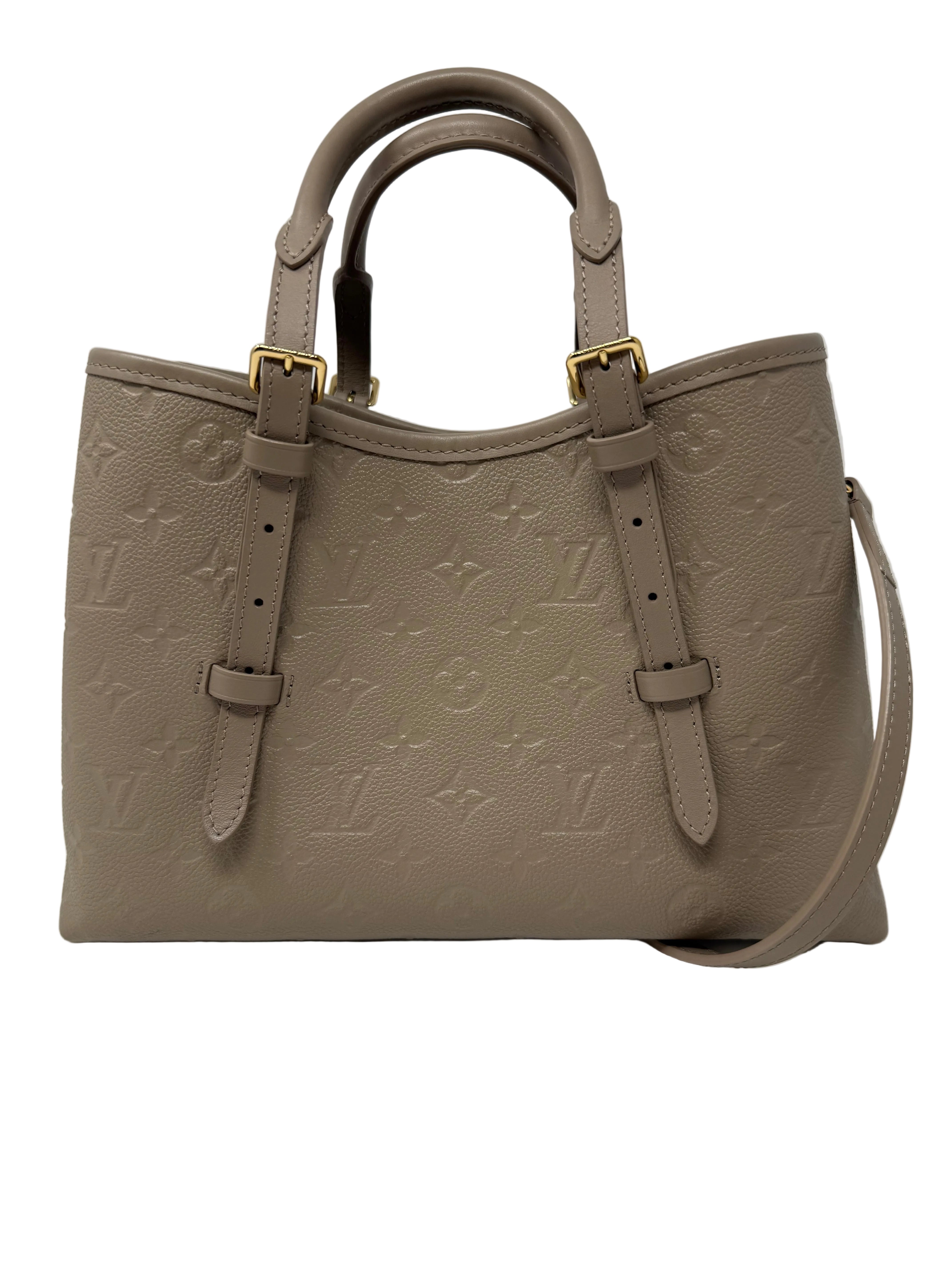 Louis Vuitton Babylone Tote PM,  Monogram Empreinte Leather – Tourterelle (Turtledove)
