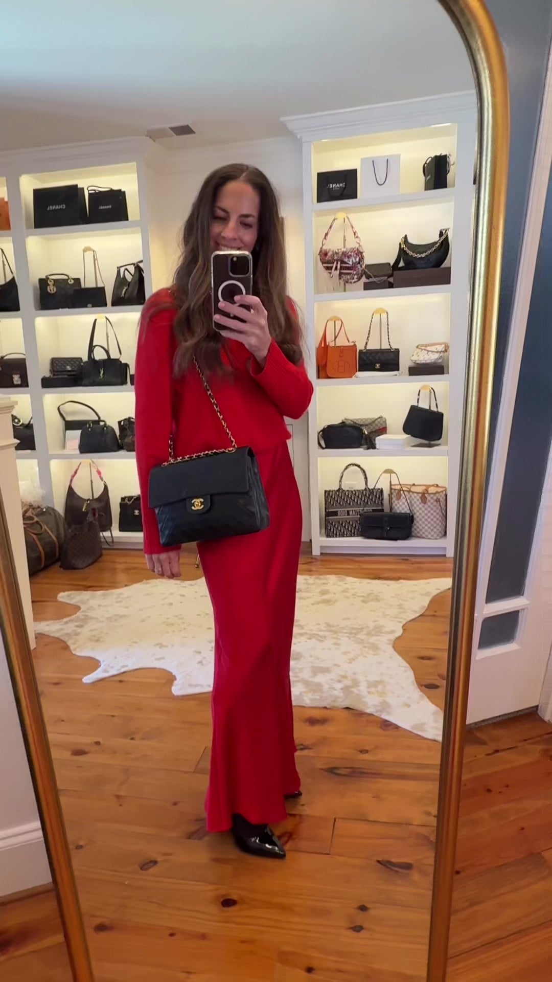 Chanel Vintage Classic Double Flap – “Medium Tall” | Black Lambskin, 24K Gold Hardware (Series 2, c. 1991–1994)