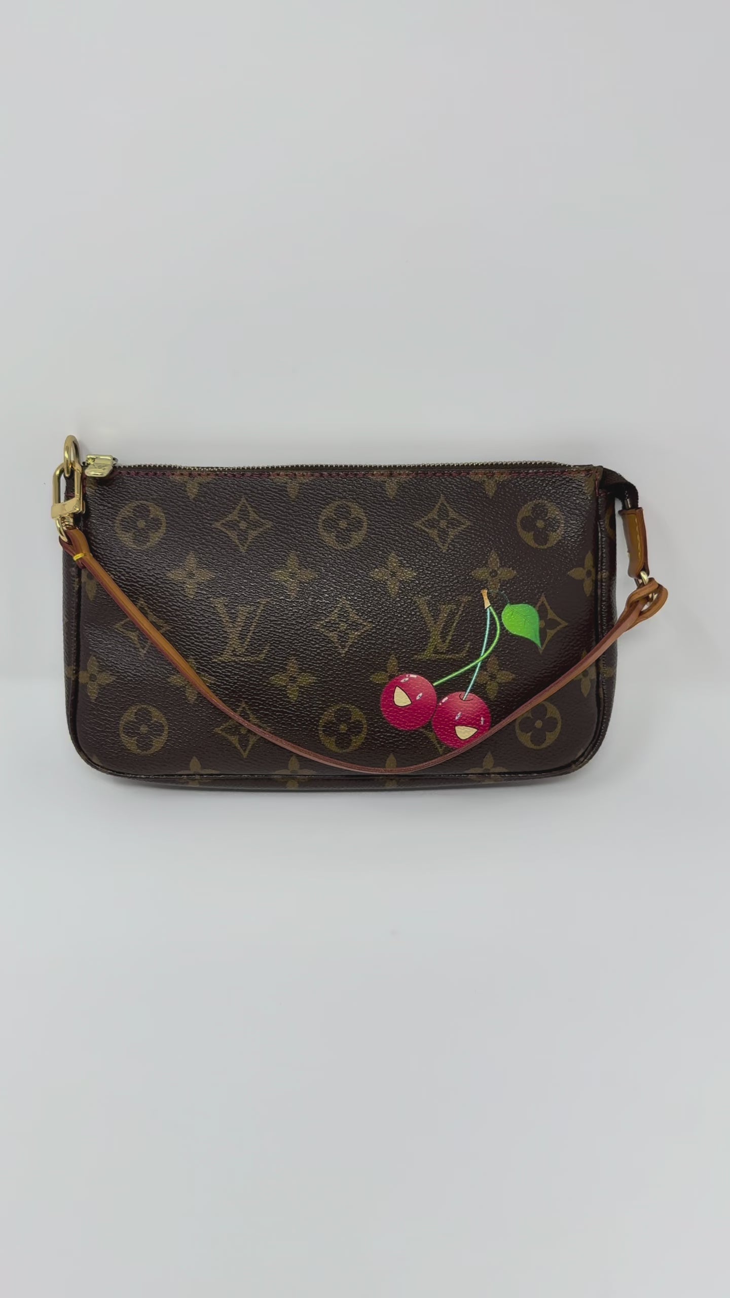 Louis Vuitton Monogram Cerises Cherry Pochette Accessoires, Vintage (2004)