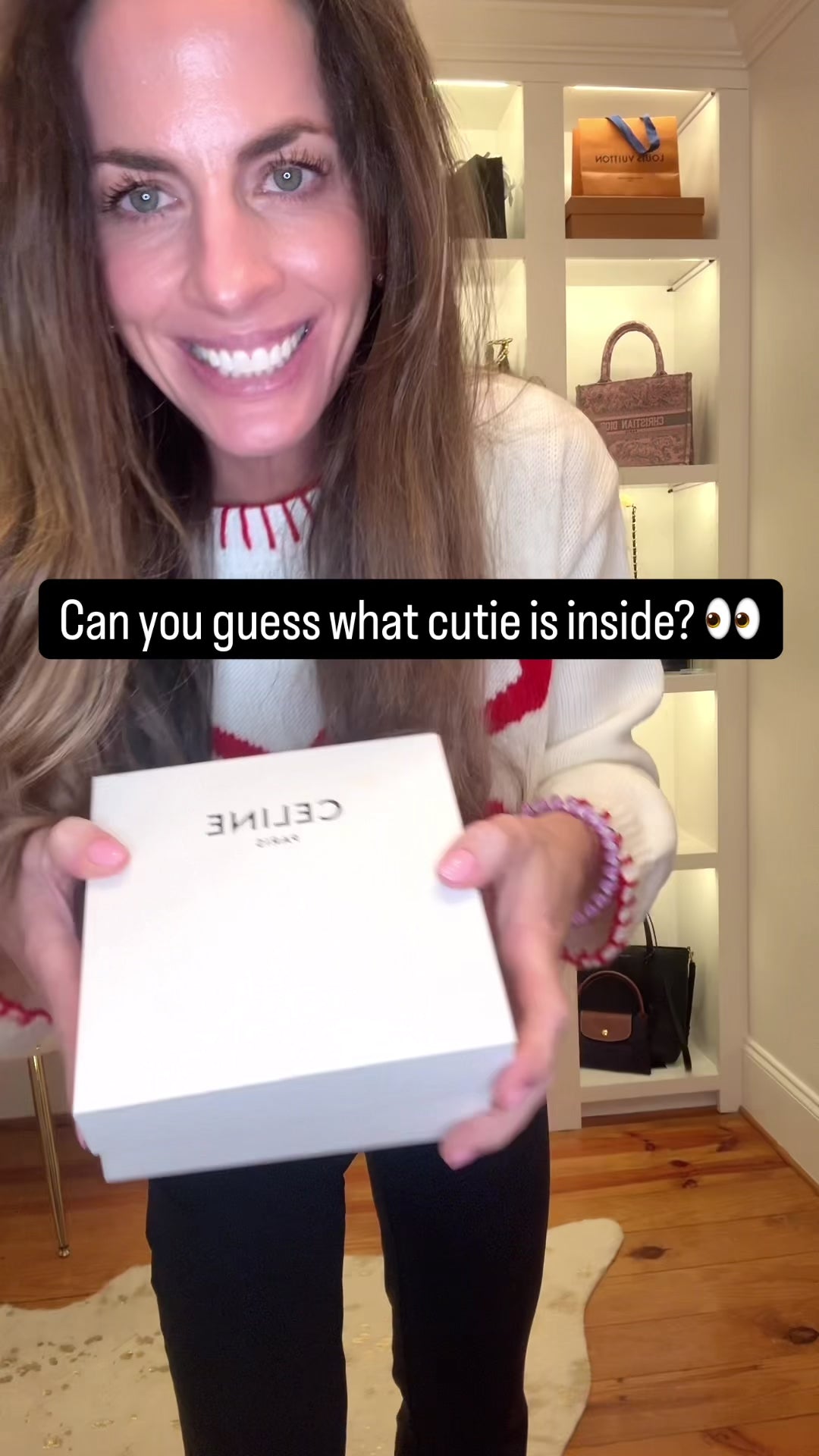 Celine Mini Triomphe Flap Bag – Black Leather